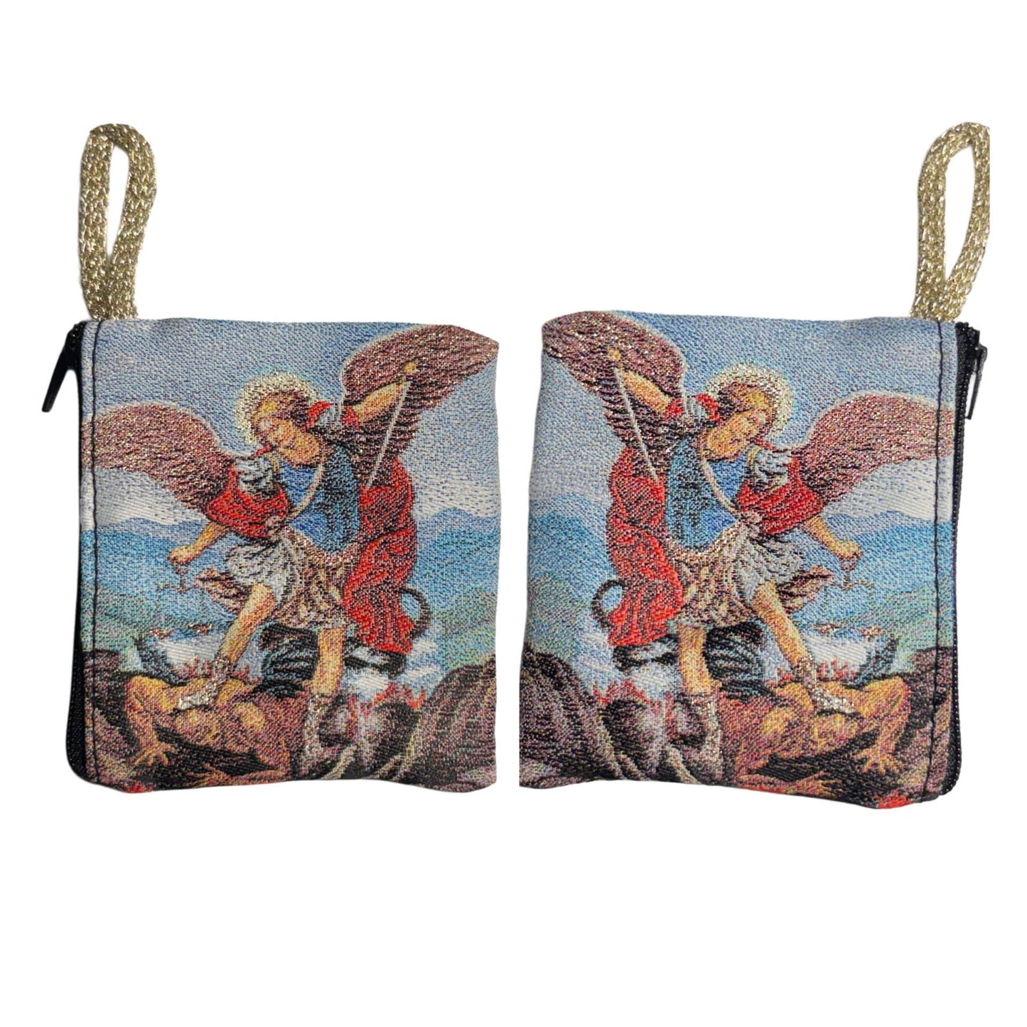 St. Michael the Archangel Tapestry Zipper Pouch