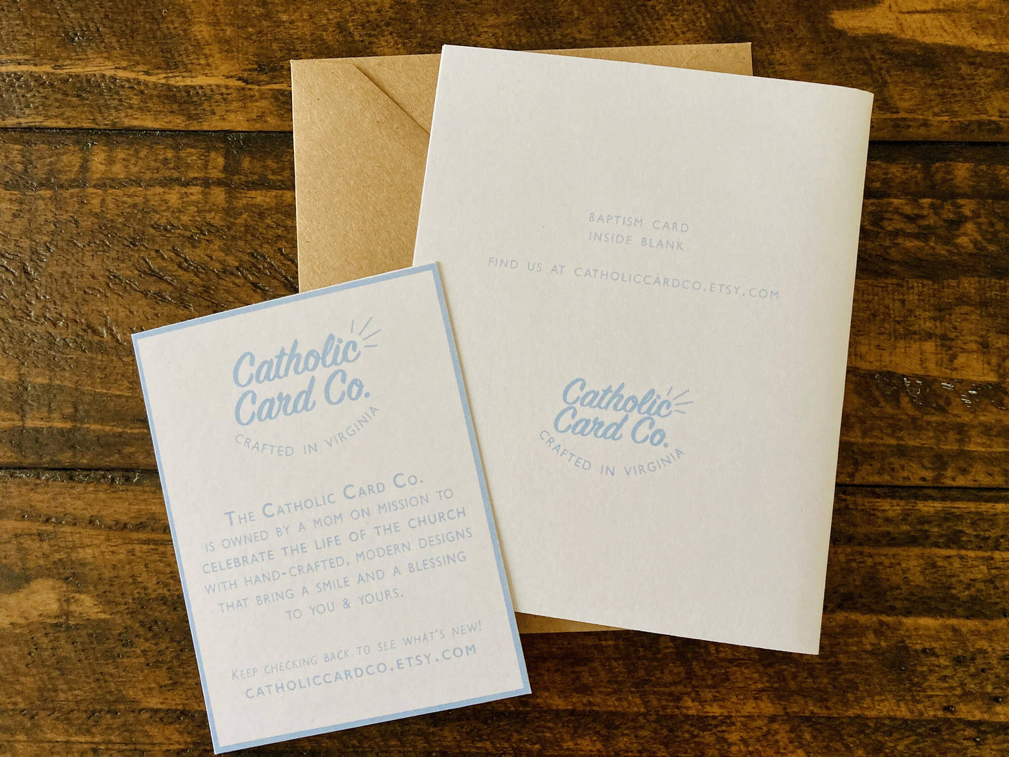 Baby Baptism Card | Christian Infant Baptism Card