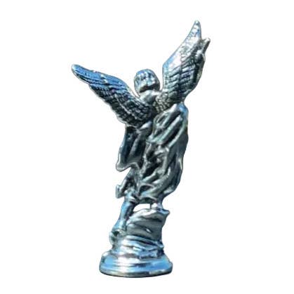 Saint Michael the Archangel Statuette – Chrome Catholic Desk & Car Devotional
