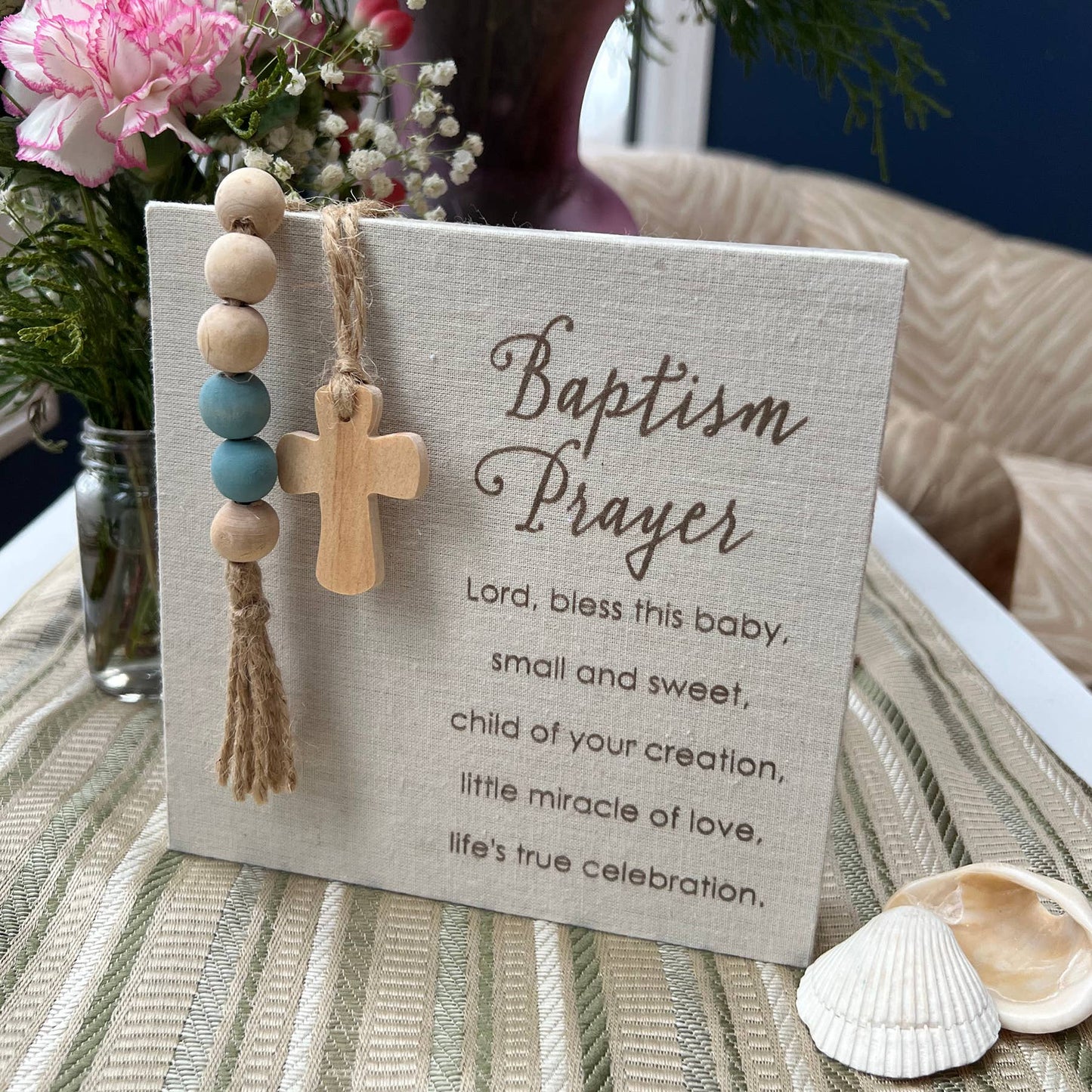 Baptism Prayer Plaque – Catholic Baby Baptism Gift