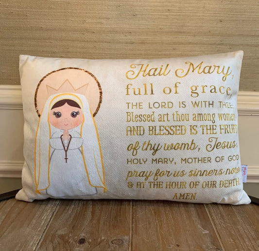 Hail Mary Prayer Pillow – A Beautiful and Faith-Filled Addition to Your Home