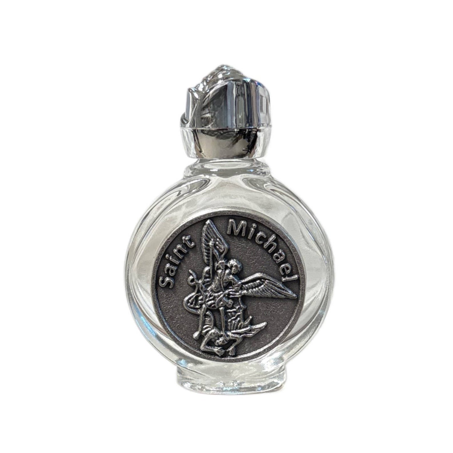 St. Michael Holy Water Bottle – 1 oz Glass Catholic Devotional Bottle