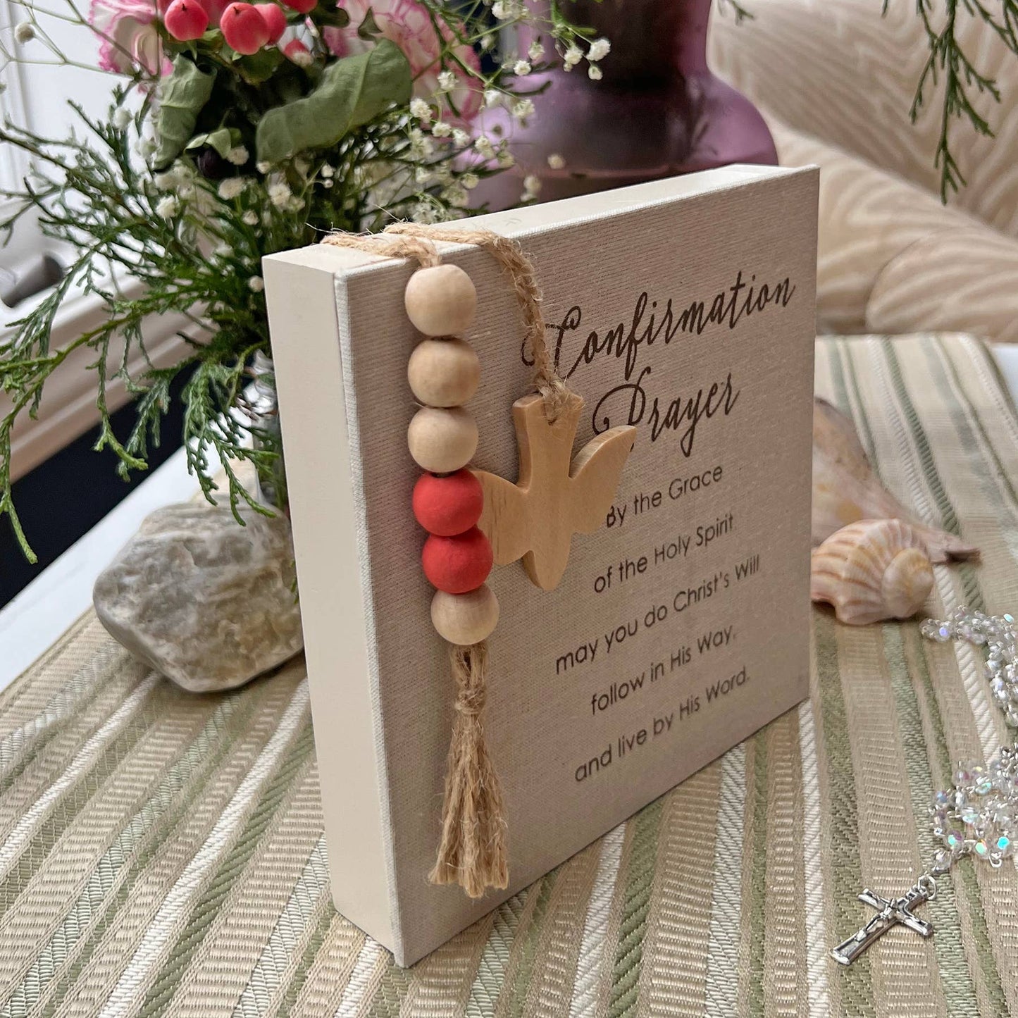 Catholic Confirmation Prayer Plaque – Faith Keepsake Gift